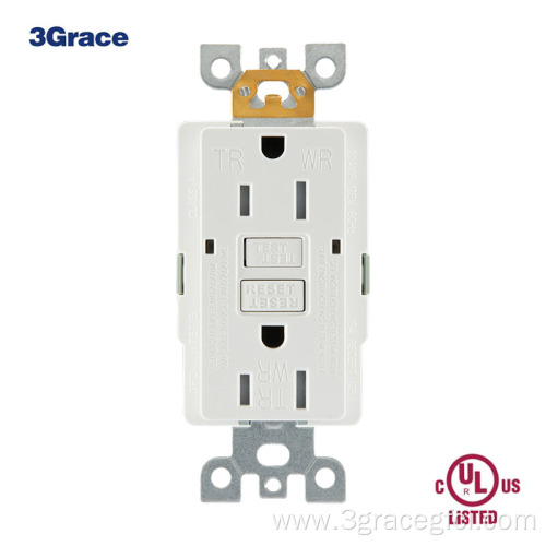 Self Testing GFI Outlet 15Amp LED Indicator